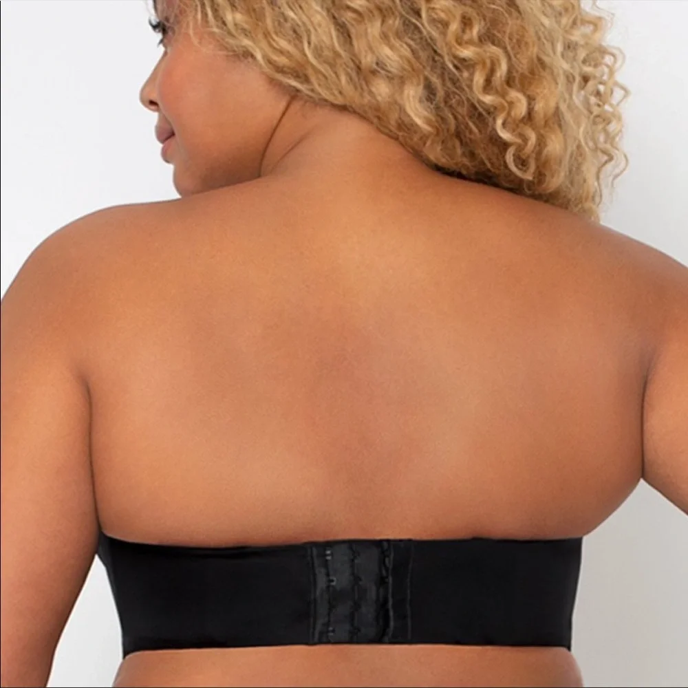 Curvy Couture Intimates Strapless Black Lace Bra 38H - Picture 5 of 6